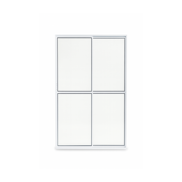 Porta Sacada 2 Folhas Aluminio Branco C/ Trinco 2,10x1,50