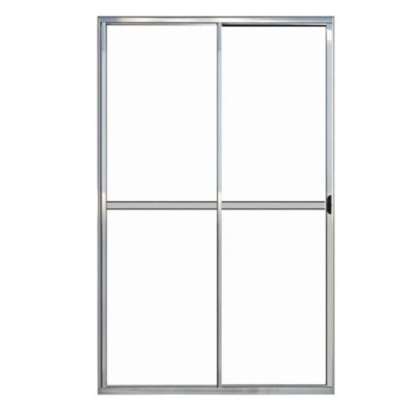 Porta Sacada 2 Folhas Aluminio Brilhante C/trinco 2.10x1.20