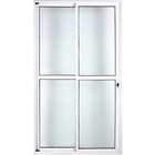 Porta Sacada 2 Folhas Com Fechadura 2,10 X 1,50 Cor Branco Li