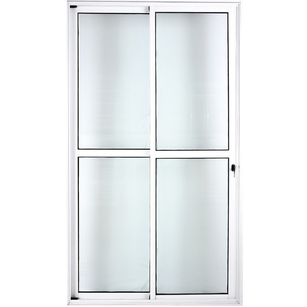 Porta Sacada 2 Folhas Com Fechadura 2,10 X 1,50 Cor Branco Li