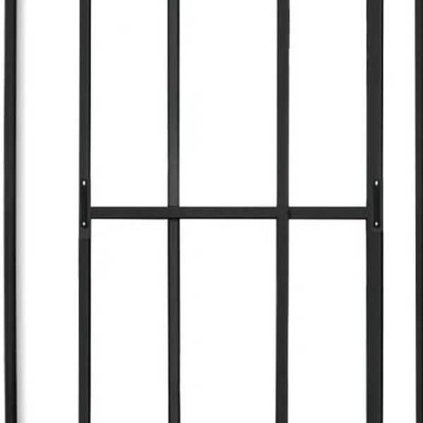 Porta Sacada 2 Folhas Móveis Com Trinco 2,10 X 1,50 Cor Preto