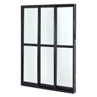 Porta Sacada 3 Folhas Alumínio 1,20 X 2,10 Com Fecho Hale Esq