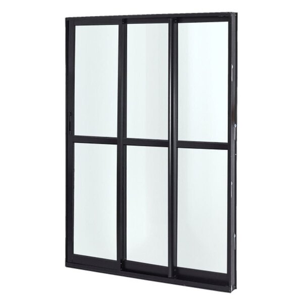 Porta Sacada 3 Folhas Alumínio 1,20 X 2,10 Com Fecho Hale Esq