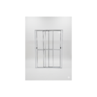 Porta Sacada 3 Folhas De Vidro Aluminio Branco C/ Trinco 2,10