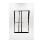 Porta Sacada 3 Folhas De Vidro Aluminio Preto C/ Trinco 2,10x