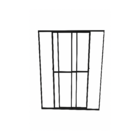 Porta Sacada 3 Folhas De Vidro Aluminio Preto C/ Trinco 2,10x