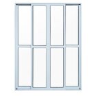 Porta Sacada 4 Folhas Alumínio 2,10 X 1,50 Com Fechadura Hale