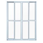 Porta Sacada 4 Folhas Alumínio 2,10 X 2,00 Com Fechadura Hale