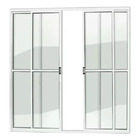 Porta Sacada 4 Folhas Aluminio Branco C/trinco 2.10x1.50 Com