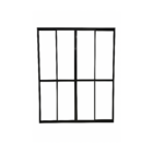 Porta Sacada 4 Folhas Aluminio Preto C/ Trinco 2.10x1.80