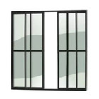 Porta Sacada 4 Folhas Aluminio Preto C/trinco 2.10x1.50