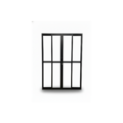 Porta Sacada 4 Folhas Aluminio Preto Com Fechadura 2,10x2,00