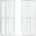 Porta Sacada 4 Folhas Com Trinco 2,10 X 1,80 Cor Branco Linha