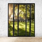 Porta Sacada De Alumínio 2 Folhas Móveis 210 X 120cm Com Fech