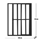 Porta Sacada De Alumínio 3 Folhas 210x180cm Com Fechadura Lin