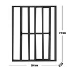 Porta Sacada De Alumínio 3 Folhas Móveis 210 X 200cm Com Fech