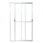 Porta Sacada De Aluminio Branco 2 Folhas Móveis Com Trinco 2,