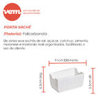 Porta Sache Ellegance Em Policarbonato Transparente