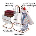 Porta Sachês Chá Açúcar Adoçante Porta Cápsulas De Café Luxo