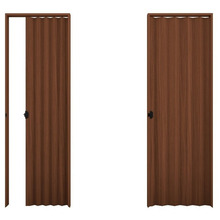 Porta Sanfonada 90cm X 2 10m - Colorida - Mogno