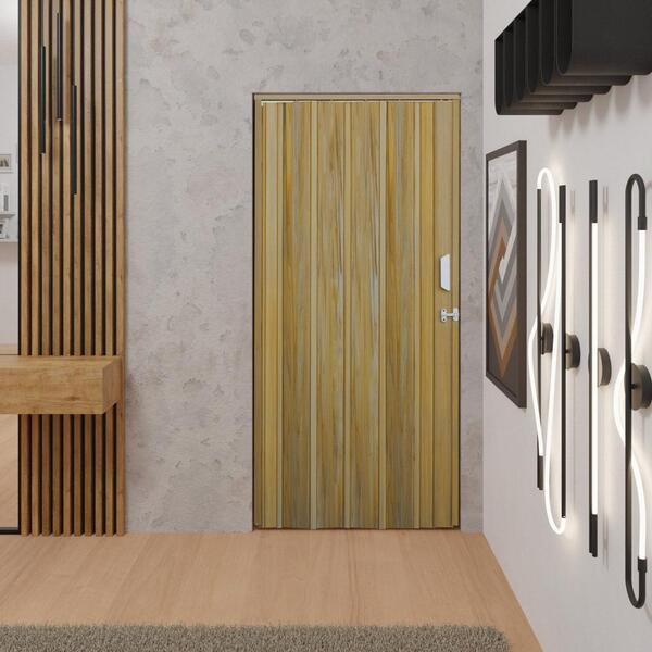 Porta Sanfonada De Pvc 105x210cm Bariri - Tk Cerejeira