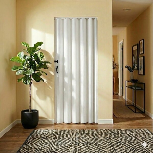 Porta Sanfonada De Pvc 210cm X 70cm Belplast Branco