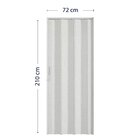 Porta Sanfonada De Pvc 210cm X 72cm Plastporta Bcf Cinza