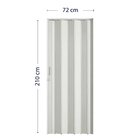 Porta Sanfonada De Pvc 210cm X 72cm Pronta Bcf Branco