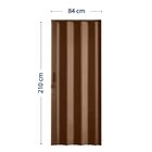 Porta Sanfonada De Pvc 210cm X 84cm Plastporta Bcf Imbuia