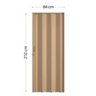 Porta Sanfonada De Pvc 210cm X 84cm Pronta Bcf Bege