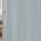 Porta Sanfonada De Pvc 210x105cm Bariri Cinza Granizo