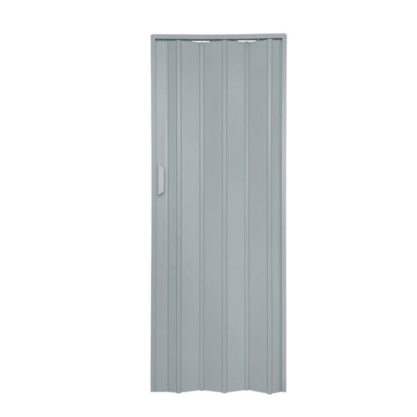 Porta Sanfonada De Pvc 210x125cm Bariri Cinza Granizo
