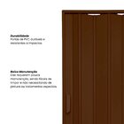 Porta Sanfonada De Pvc 210x135cm Bariri Coffe