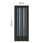 Porta Sanfonada De Pvc 210x60cm Translúcida Bcf