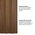 Porta Sanfonada De Pvc 210x72cm Bariri Imbuia