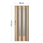 Porta Sanfonada De Pvc 210x84cm Translúcida Bcf