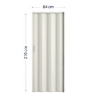 Porta Sanfonada De Pvc 210x84cm Translúcida Bcf Branco