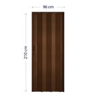 Porta Sanfonada De Pvc 210x96cm Pronta Bcf Imbuia