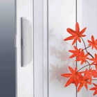 Porta Sanfonada PVC Lisa com Trinco Plast-Porta Mogno 210 x 72 cm