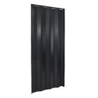 Porta Sanfonada Lisa PVC Modelo PlastPorta Preta 2,10x0,84m BCF