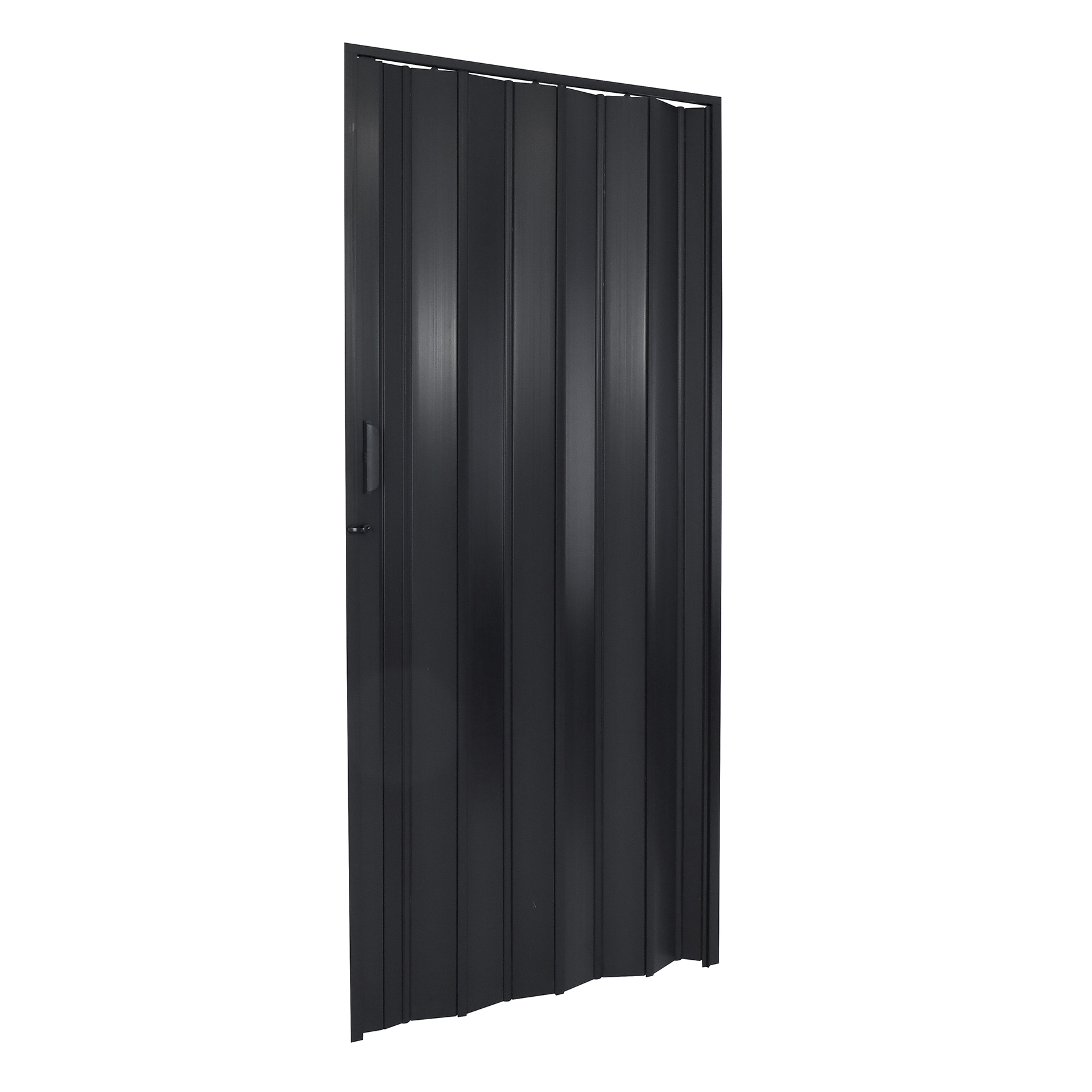 Porta Sanfonada Lisa PVC Modelo PlastPorta Preta 2,10x0,84m BCF