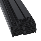 Porta Sanfonada Lisa PVC Modelo PlastPorta Preta 2,10x0,84m BCF