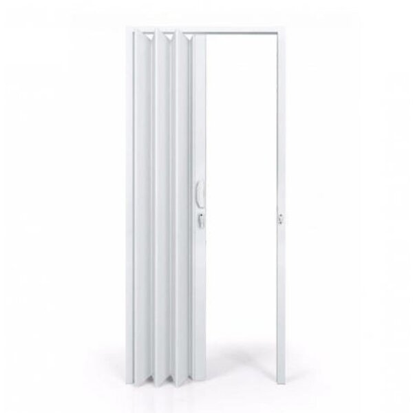 Porta Sanfonada Para Banheiro Pvc Branco 70 X 210 Cm