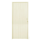 Porta Sanfonada Plástico PVC Bege 2,10x0,80m Plastilit