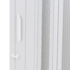 Porta Sanfonada Decorada Plástico PVC Branco 2,10x0,84m BCF