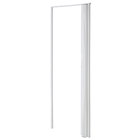 Porta Sanfonada Decorada Plástico PVC Branco 2,10x0,84m BCF