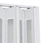 Porta Sanfonada Decorada Plástico PVC Branco 2,10x0,84m BCF