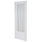 Porta Sanfonada Decorada Plástico PVC Branco 2,10x0,84m BCF