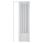 Porta Sanfonada Decorada Plástico PVC Branco 2,10x0,84m BCF