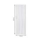 Porta Sanfonada Plástico PVC Branco Neve 2,10x0,70m Plastilit